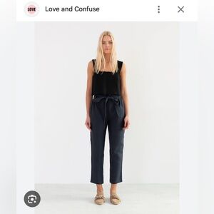 Love & Confuse Noah Paper-bag Linen Pants